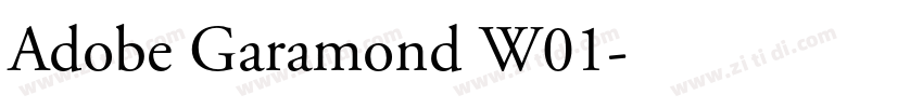 Adobe Garamond W01字体转换